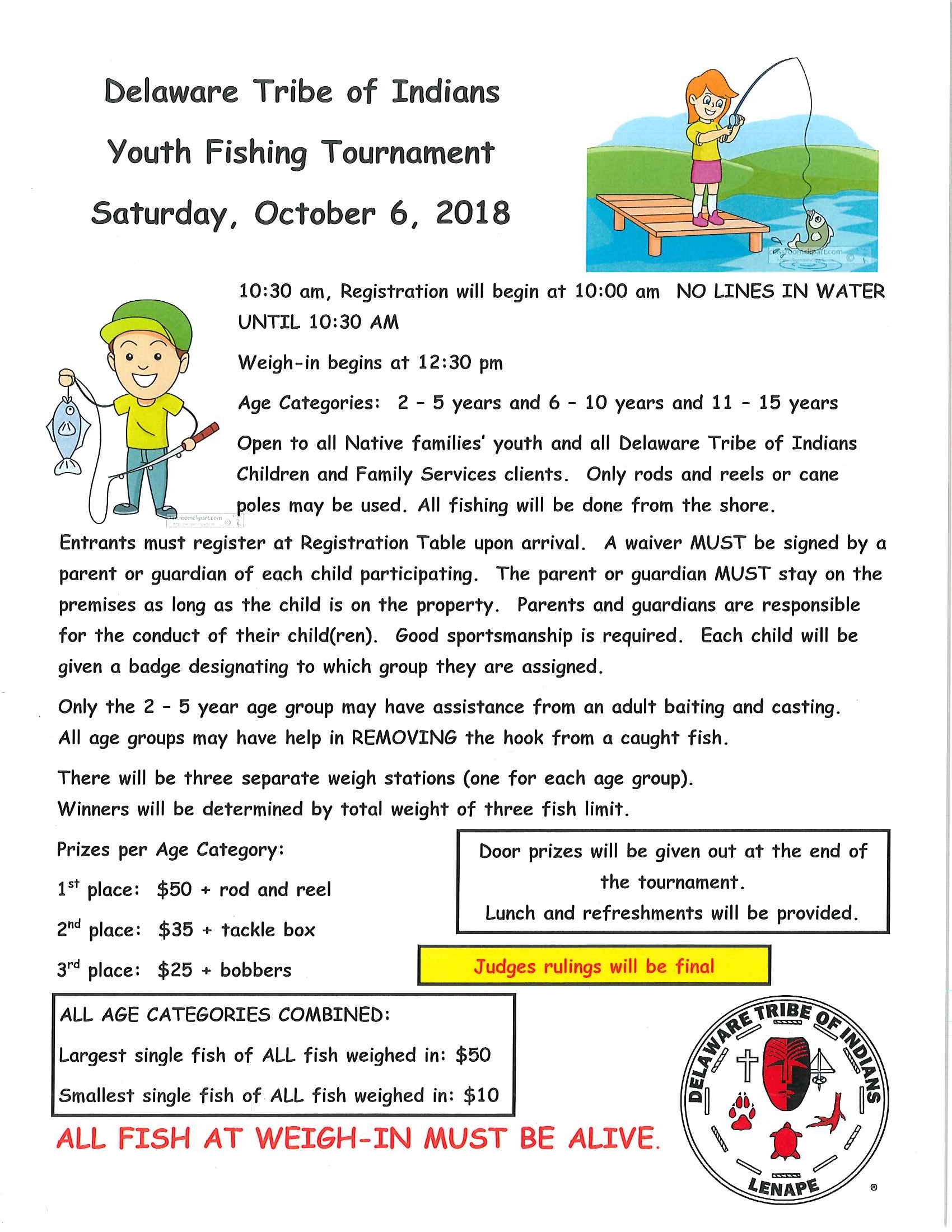 Youth Fishing Tournament Flyer