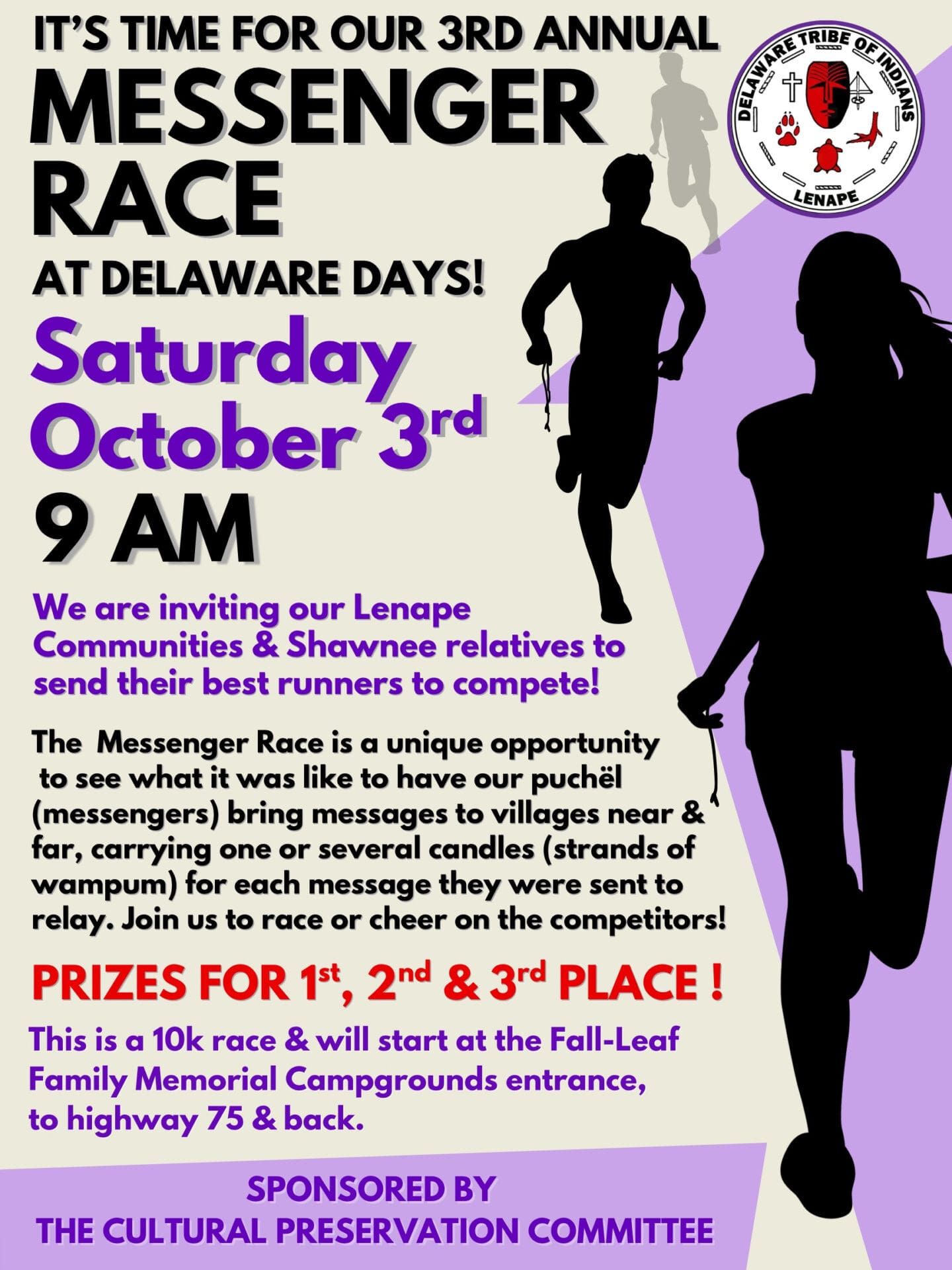 3rd Annual 10K Messenger Race