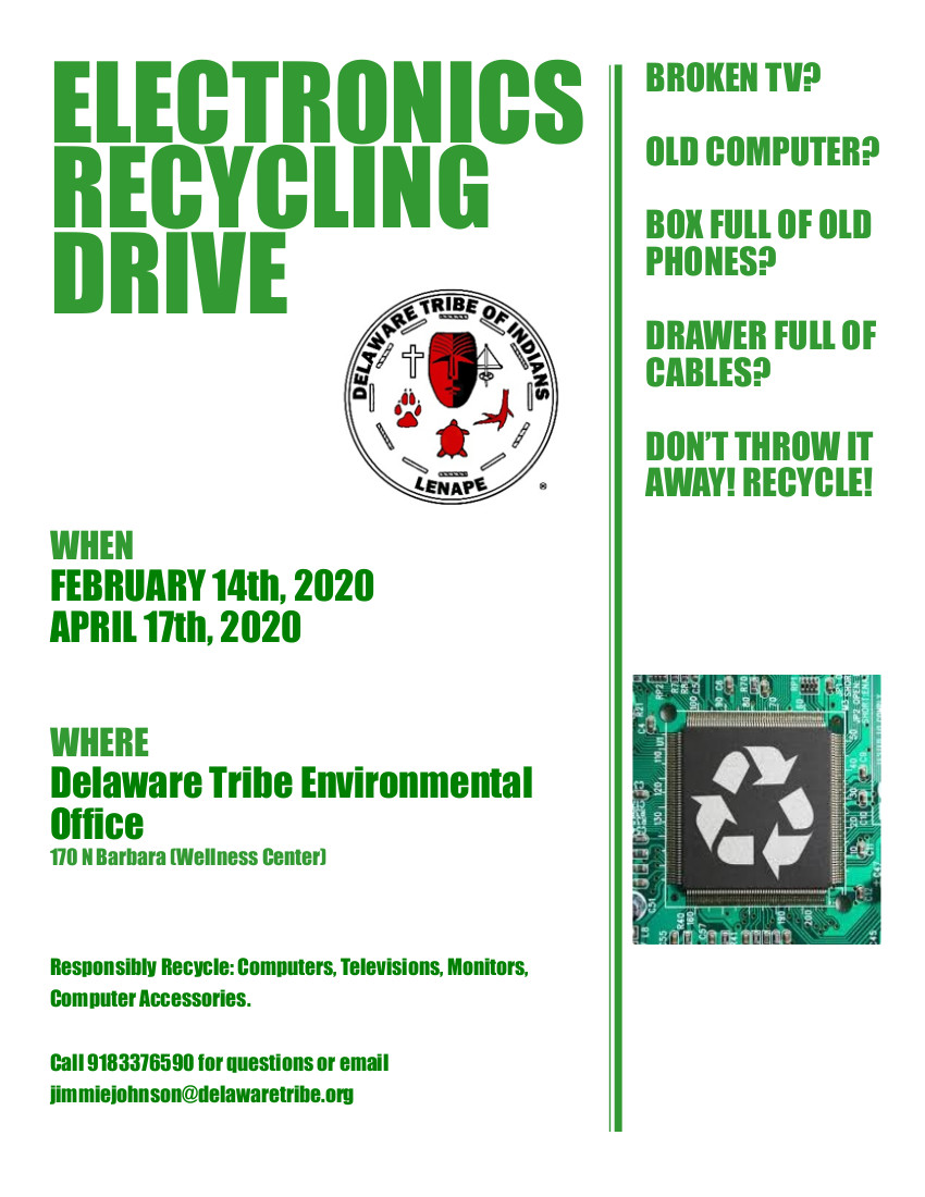 Electronics Recycling Drive February 14-17
