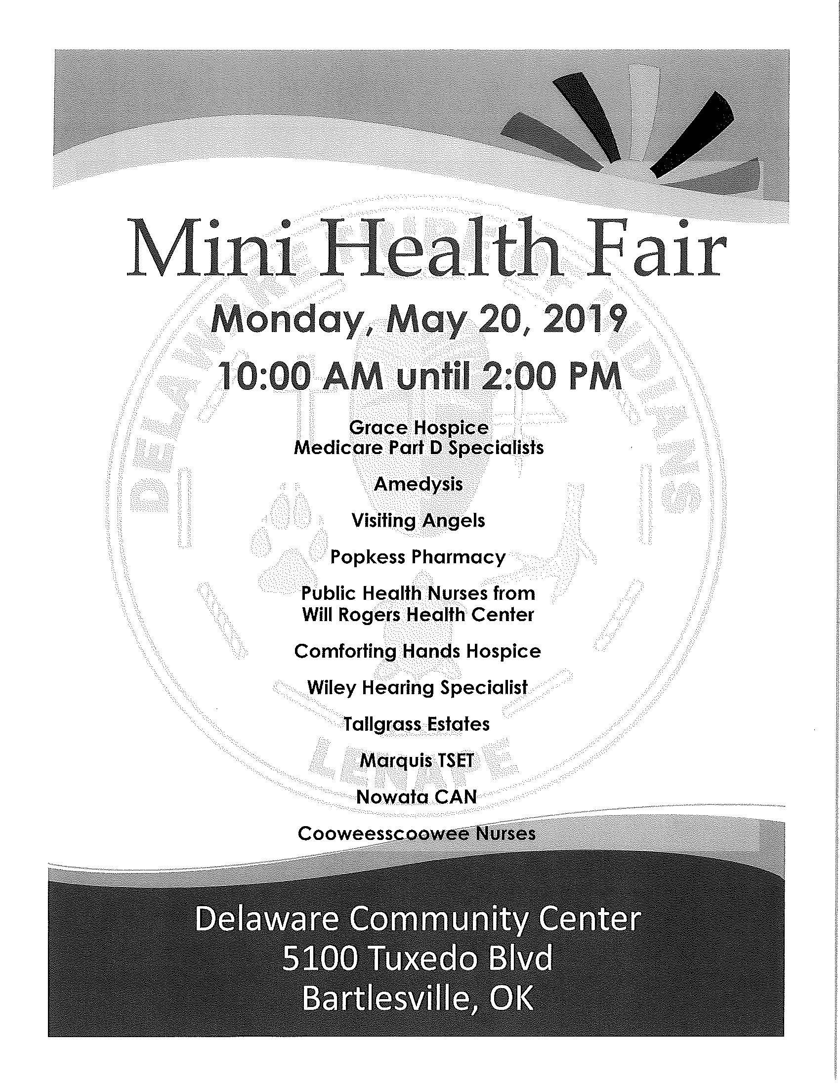 Mini Health Fair Flyer