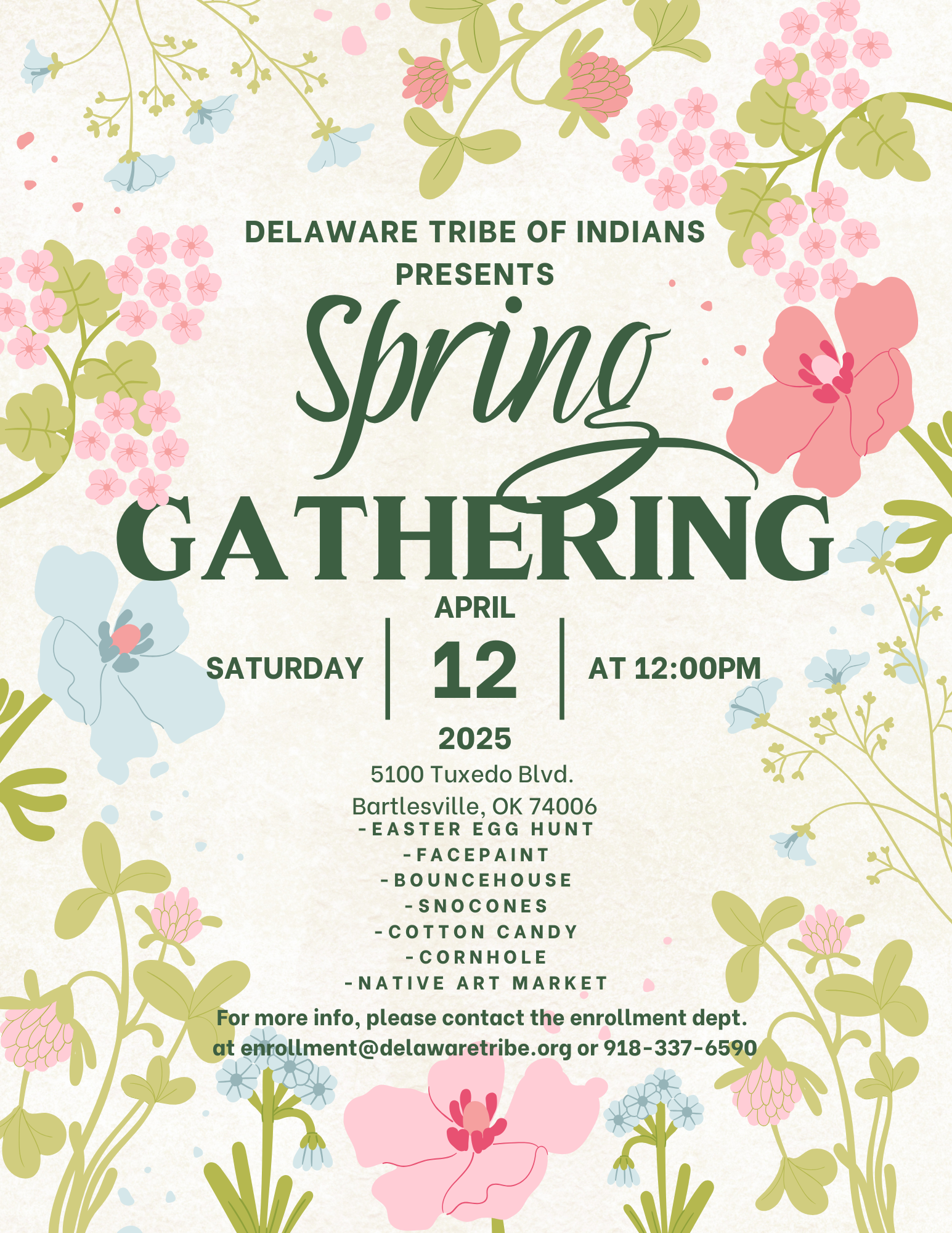 Flyer for 2025 Spring Gathering